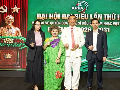 NSND Thanh Hoa tái đắc cử Chủ tịch Hội Bảo vệ quyền của nghệ sĩ biểu diễn âm nhạc Việt Nam