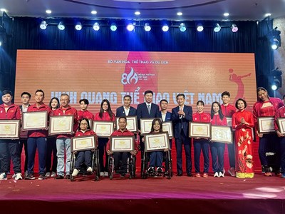 “Vinh quang Thể thao Việt Nam 2025” tôn vinh HLV, VĐV tiêu biểu