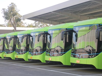 Đưa vào vận hành thêm 10 tuyến buýt điện với 288 phương tiện