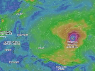 Bão Sinlaku diễn biến dị thường, có thể đạt cấp siêu bão 