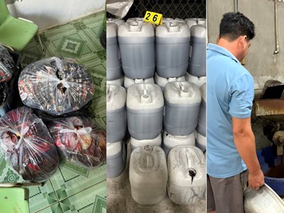 Khởi tố chủ cơ sở sản xuất 10 tấn cà phê giả 