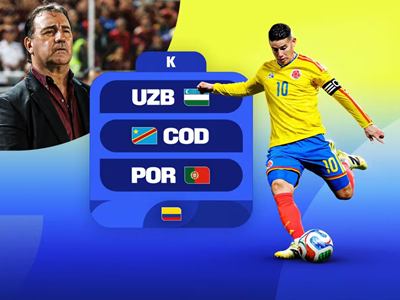 Lịch thi đấu của đội tuyển Colombia tại World Cup 2026: Tham vọng tái hiện kì tích