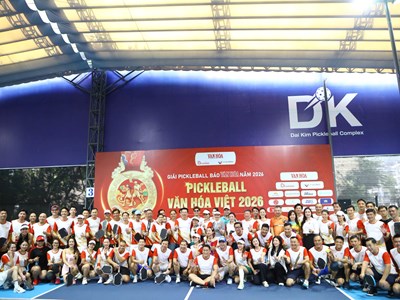Khai mạc Giải Pickleball Báo Văn Hóa năm 2026 - “Pickleball Văn hóa Việt 2026”