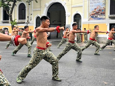 Mãn nhãn màn trình diễn sức mạnh võ thuật của lực lượng Quân đội nhân dân