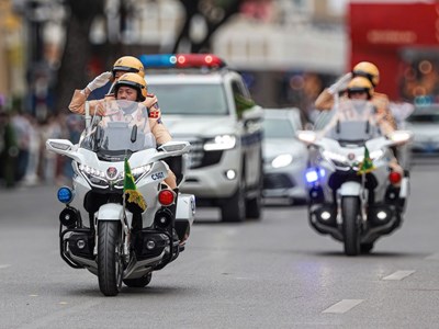 Tạm cấm, hạn chế nhiều tuyến đường phục vụ Đại hội Thi đua yêu nước toàn quốc