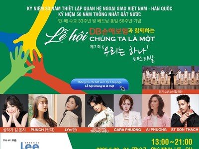 Thúc đẩy giao lưu văn hóa Hàn Quốc - Việt Nam qua Lễ hội “Chúng ta là một”