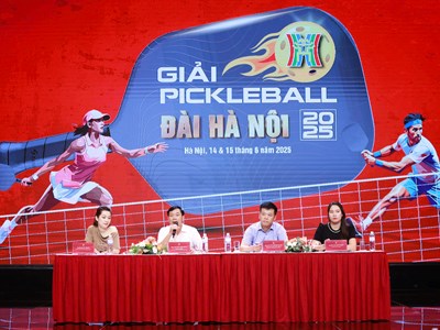 Giải thưởng Giải Pickleball Đài Hà Nội 2025 giá trị gần 500 triệu đồng 