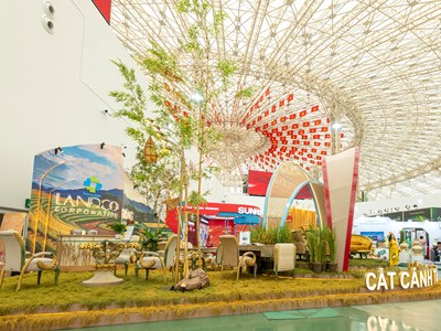 Nội thất sáng tạo Đòng đòng - đưa ruộng bậc thang đến Triển lãm Thành tựu đất nước