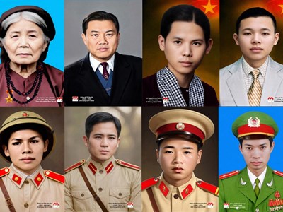 Trao tặng 8 di ảnh Anh hùng Liệt sĩ Công an Nhân dân