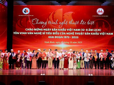 Tôn vinh hơn 200 văn nghệ sĩ tiêu biểu giai đoạn 1975-2025