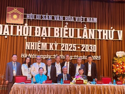 PGS.TS Đỗ Văn Trụ tái đắc cử Chủ tịch Hội Di sản Văn hóa Việt Nam nhiệm kỳ 2025-2030