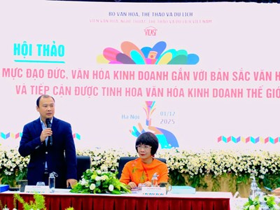 Xây dựng chuẩn mực đạo đức, văn hóa kinh doanh gắn với bản sắc văn hóa  dân tộc 