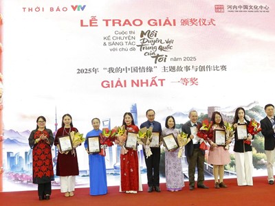 100 tác giả nhận giải thưởng cuộc thi “Mối duyên với Trung Quốc của tôi”