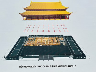 Nhiều phát hiện quan trọng góp phần làm rõ hơn diện mạo điện Kính Thiên