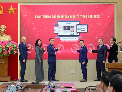 Khai trương trang Nhân Dân điện tử tiếng Hàn Quốc