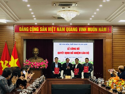 Bộ VHTTDL bổ nhiệm lãnh đạo ba đơn vị trực thuộc
