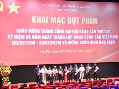 Khai mạc đợt phim miễn phí chào mừng thành công Đại hội Đảng 