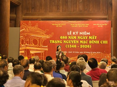 Tưởng nhớ 680 năm ngày mất của Lưỡng quốc Trạng nguyên Mạc Đĩnh Chi