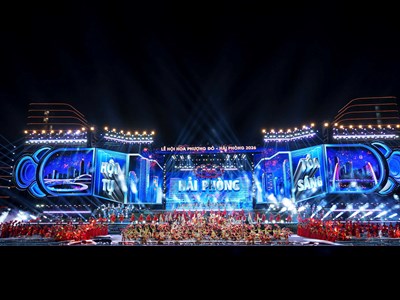 Hé lộ sân khấu hoành tráng, mãn nhãn của Lễ hội Hoa Phượng Đỏ - Hải Phòng 2026