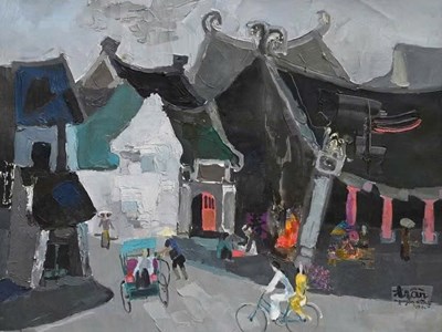 “Những ngày thảnh thơi“- trở về trong miền ký ức hội họa của Trần Nguyên Dũng
