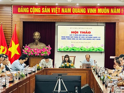 Xây dựng một bản Quốc ca chính thức, thống nhất trong sử dụng trên cả nước