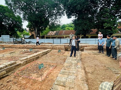 Phát hiện địa tầng 1.300 năm lịch sử dưới nền điện Kính Thiên