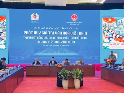 Khai mạc Hội thảo “Phát huy giá trị văn hóa Việt Nam thành một động lực quan trọng phát triển đất nước trong kỷ nguyên mới”