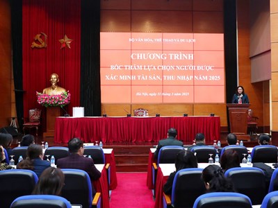 Bốc thăm lựa chọn người được xác minh tài sản, thu nhập năm 2025