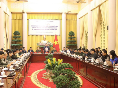 Công bố Lệnh của Chủ tịch nước về 14 luật và 1 pháp lệnh