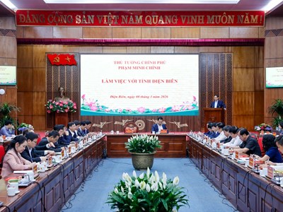 Thủ tướng Chính phủ làm việc với tỉnh Điện Biên về công tác chuẩn bị bầu cử