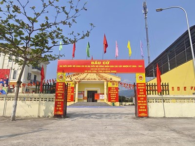 Độc đáo cách tuyên truyền Ngày bầu cử ở xã biên giới Hải Sơn