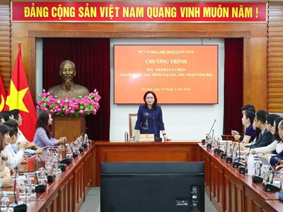 Bộ VHTTDL: Bốc thăm lựa chọn đối tượng xác minh tài sản, thu nhập năm 2026 