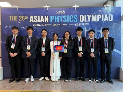 Kết quả Olympic Vật lí châu Á năm 2026 của Đội tuyển quốc gia Việt Nam