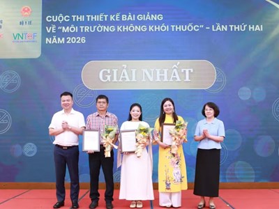 Trao giải Cuộc thi thiết kế bài giảng về “Môi trường không khói thuốc”