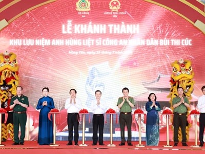 Khánh thành Khu lưu niệm Anh hùng liệt sĩ CAND Bùi Thị Cúc