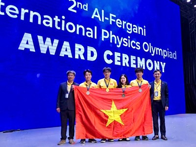 Học sinh Việt Nam đoạt 4/4 huy chương Olympic Vật lí Al-Fergani