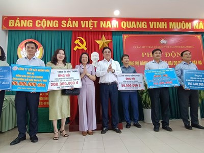  Tiếp tục kêu gọi quyên góp, hỗ trợ các tỉnh miền Bắc