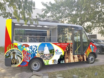 Du khách sẽ được trải nghiệm, khám phá Nha Trang bằng xe buýt mui trần