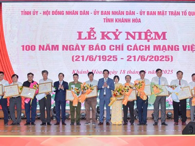 Khánh Hòa kỷ niệm 100 năm Ngày Báo chí cách mạng Việt Nam