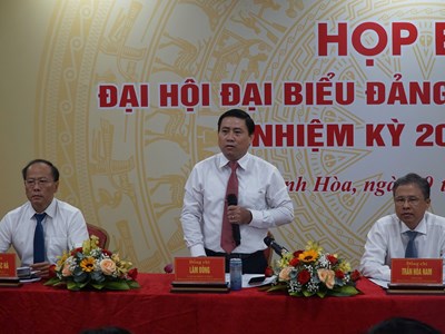 Khánh Hòa họp báo thông tin về Đại hội Đảng bộ tỉnh lần thứ I