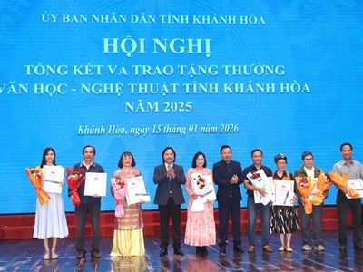 Khánh Hòa: Vinh danh 22 tác phẩm văn học nghệ thuật tiêu biểu năm 2025