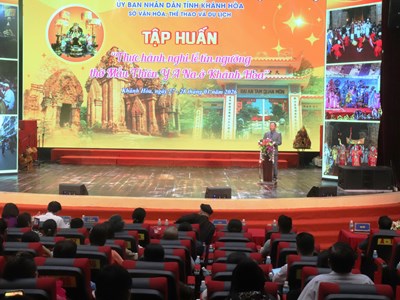 Khánh Hòa: Tập huấn thực hành nghi lễ tín ngưỡng thờ Mẫu Thiên Y A Na