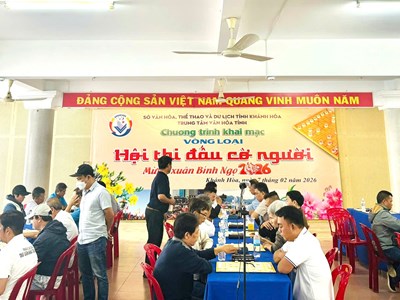 Khánh Hòa: Khai mạc Giải Cờ người mừng Xuân Bính Ngọ 2026