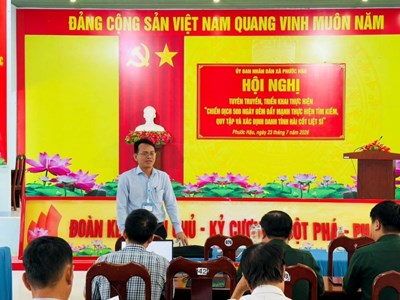 Khánh Hòa:  Xã Phước Hậu phát động “Chiến dịch 500 ngày đêm” quy tập hài cốt liệt sĩ  