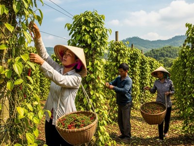 Giá nông sản hôm nay 16.8.2025: Cà phê tăng mạnh, hồ tiêu bật lên, lúa gạo ổn định