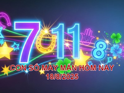 Con số may mắn hôm nay thứ 2 ngày 18.8.2025 của 12 con giáp