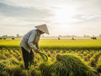 Giá gạo hôm nay 27.8.2025: Gạo nguyên liệu giảm sâu, xuất khẩu giữ vị thế cao