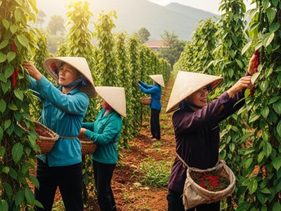 Giá hồ tiêu hôm nay 29.8.2025: Tăng vượt mốc 150.000 đ/kg