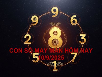 Con số may mắn hôm nay thứ 6 ngày 12.9.2025 của 12 con giáp