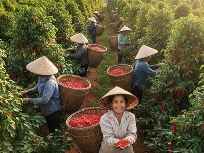 Giá hồ tiêu hôm nay 15.9.2025: Dao động trong biên độ hẹp